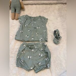 🌸5/$50🌸Green matching set with headband